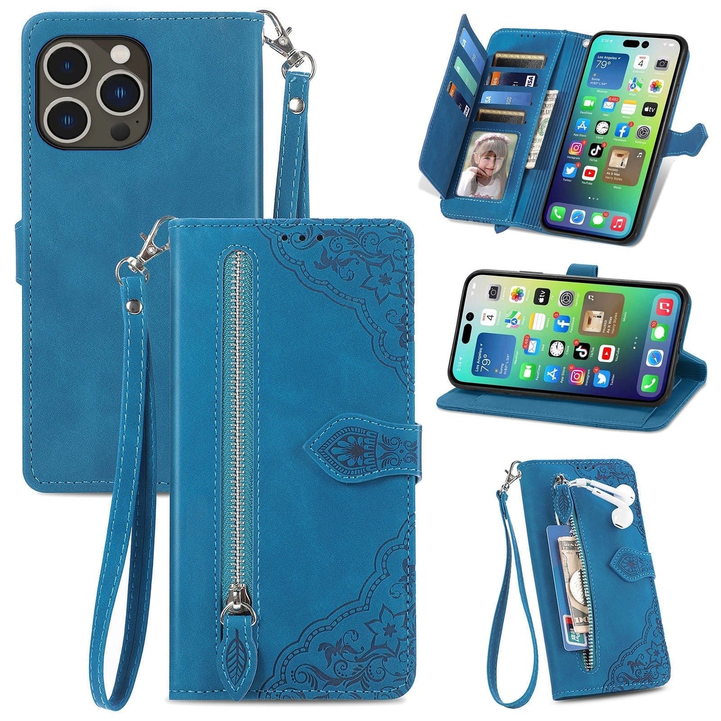 נרתיק Elegance Wallet Flip רב תכליתי לאייפון