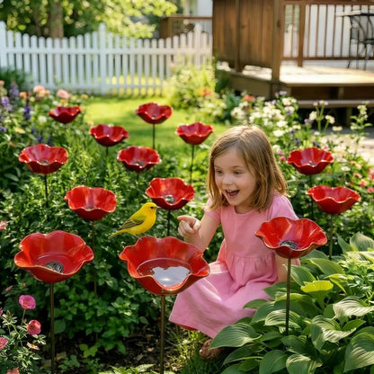 💖🎁2026 Mother's Day Gifts --🎁Handmade Metal Flower Garden Stake🐦