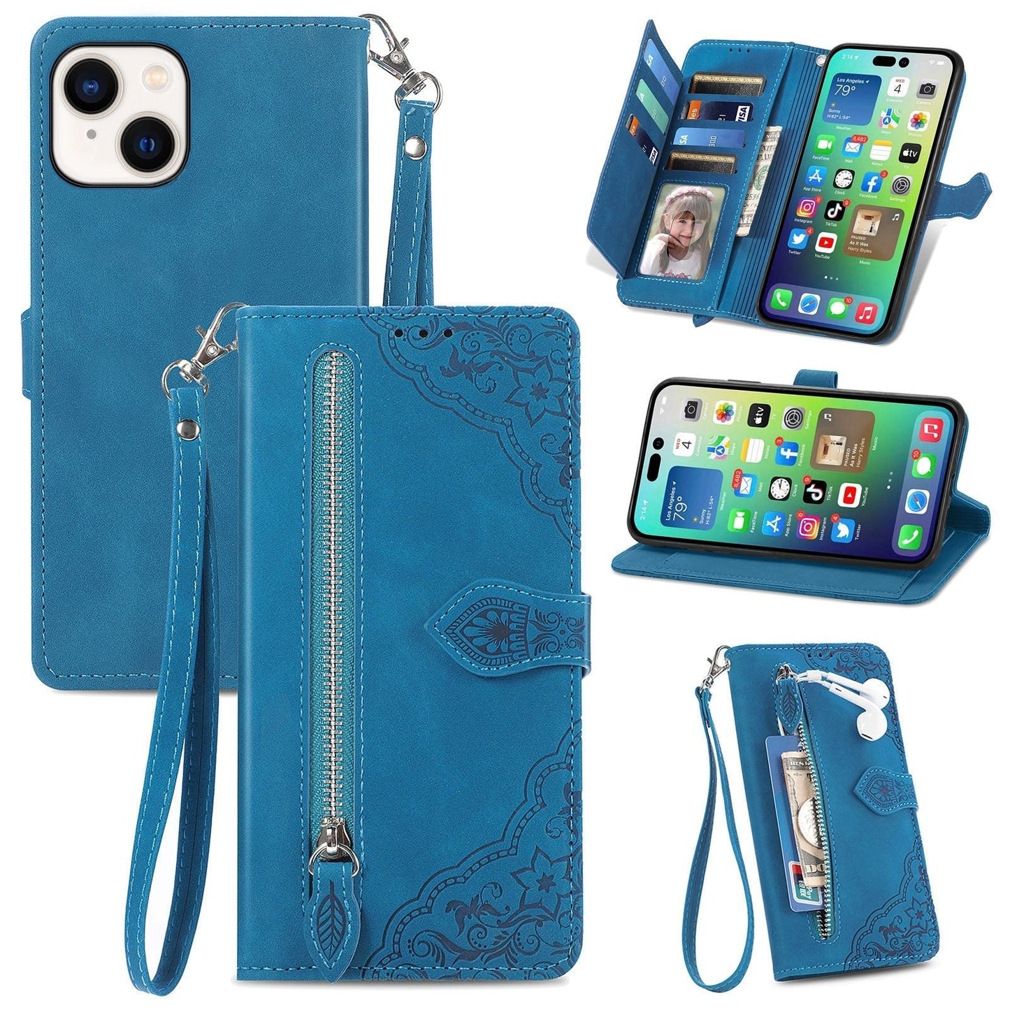 נרתיק Elegance Wallet Flip רב תכליתי לאייפון