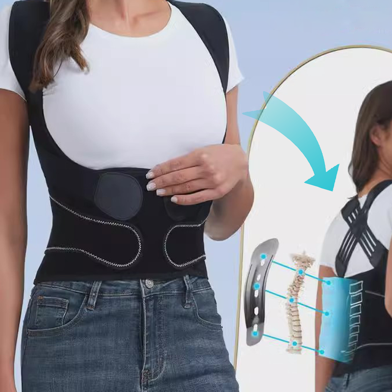 תומך גב מתכוונן אוניברסלי חזק לתיקון יציבה