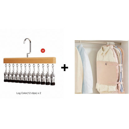 מארגן ארון בגדים רב-ווים מסתובב 360°