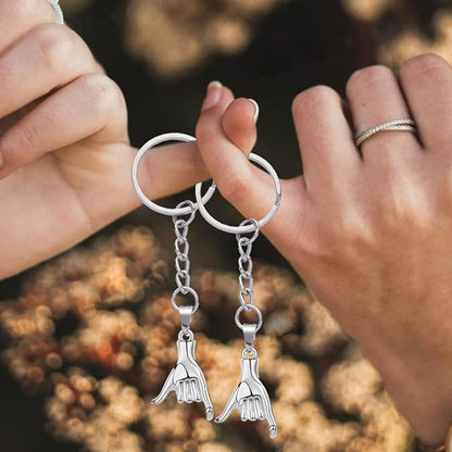 סט מחזיקי מפתחות לזוג "הבטחה קטנה