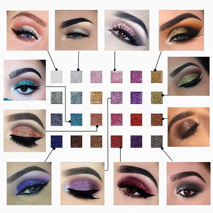 קנה 3 חסוך 15% ומשלוח חינם✨10 צבעים נוצץ שימר פלטת צלליות