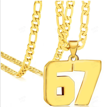 🔥מבצע חם✨ שרשרת תליון עם מספר 6