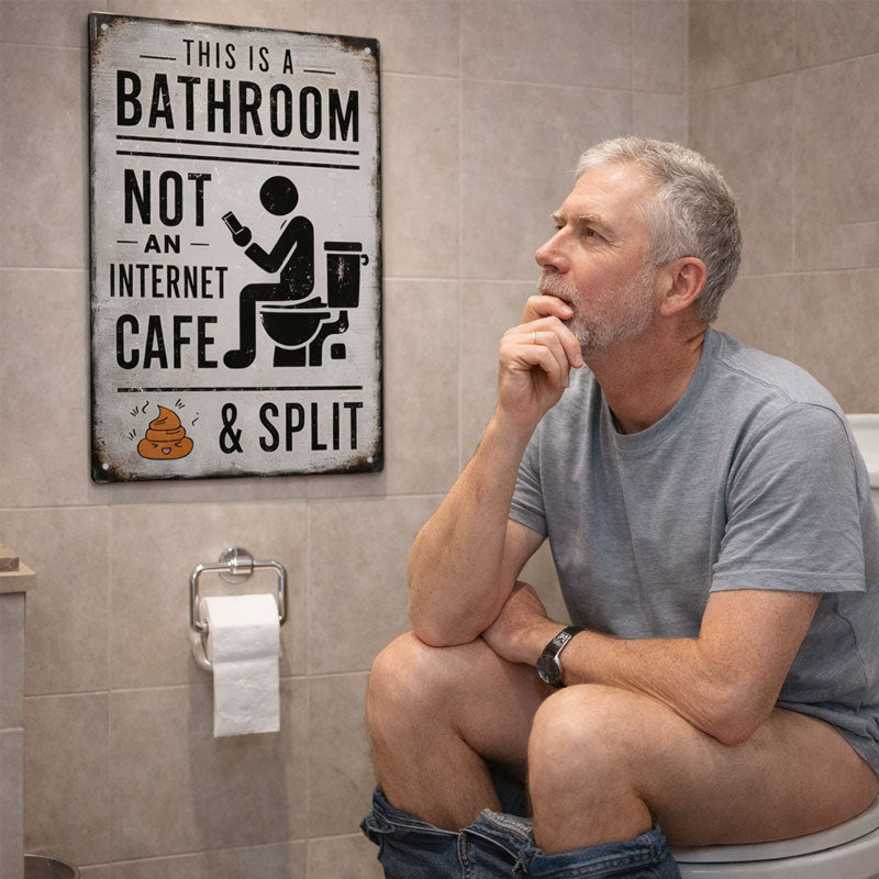 🚽 זה חדר אמבטיה, לא בית קפה עם אינטרנ
