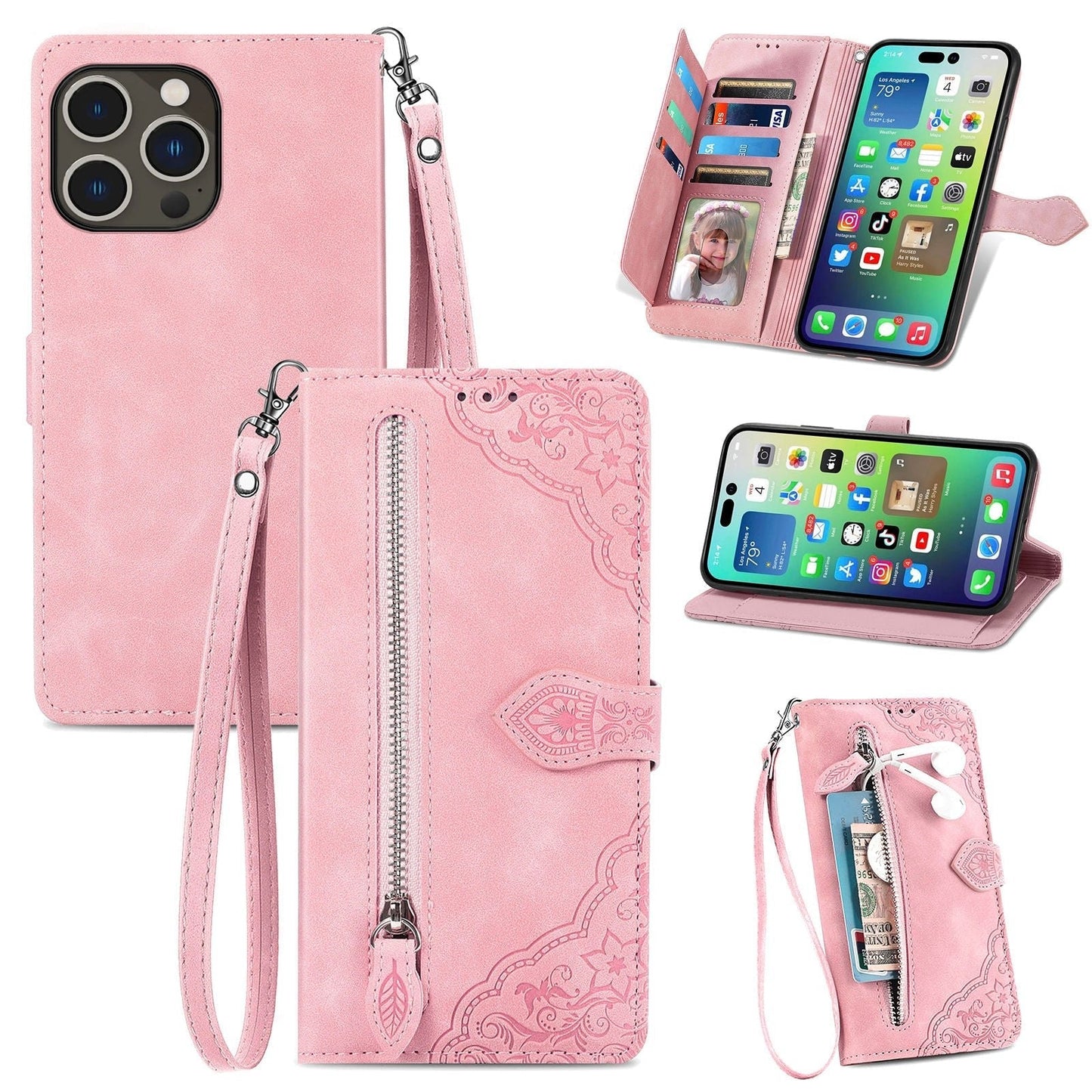 נרתיק Elegance Wallet Flip רב תכליתי לאייפון