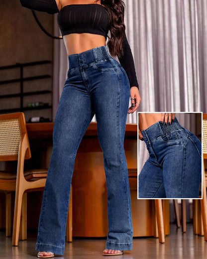 👖ג'ינס סטרץ' עם מותן גבוה