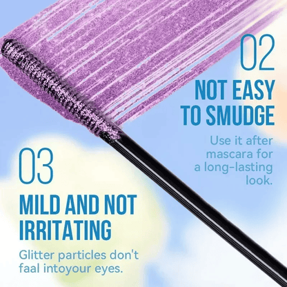 מסקרה צבעונית מנצנצ