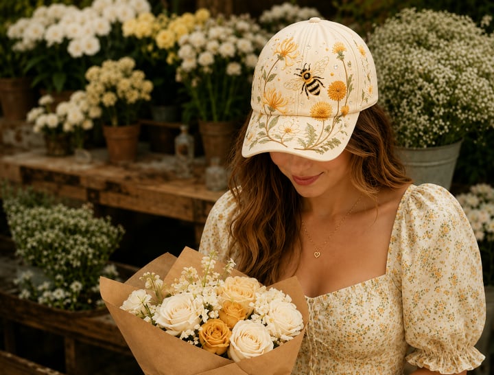 🔥יום אחרון – 50% הנחה 🌸🌿 כובע בוקר גן
