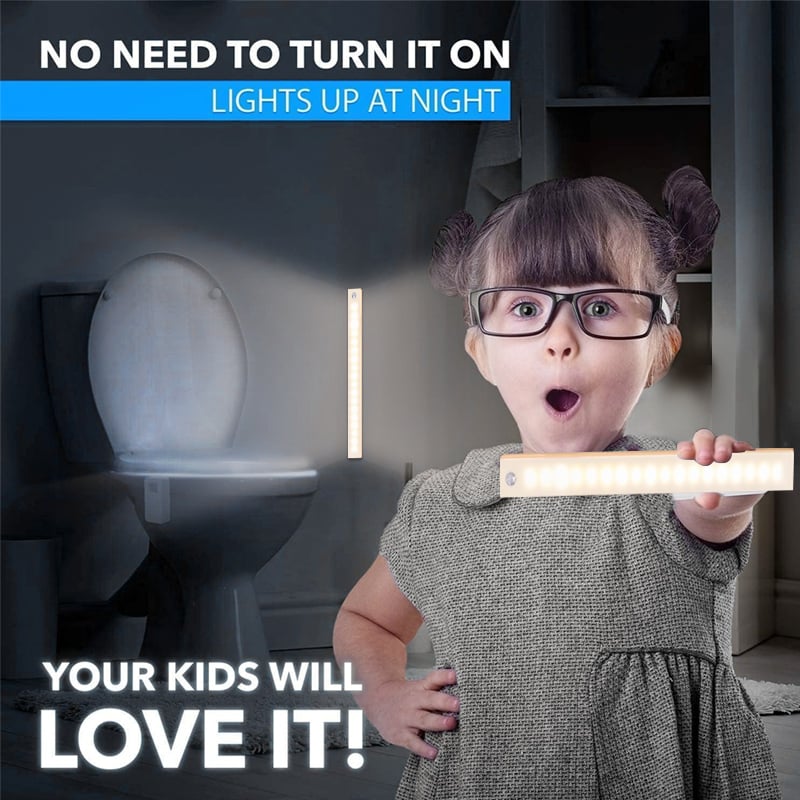 🔥מבצע לשנה החדשה - נורות LED נטענות ללא אגרוף, חיישן חכם, מגנטי