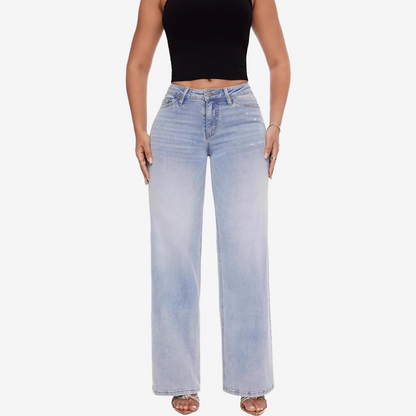 👖 מכנסי ג'ינס ישרים בגזרה בינוני