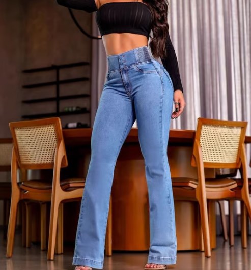 👖ג'ינס סטרץ' עם מותן גבוה