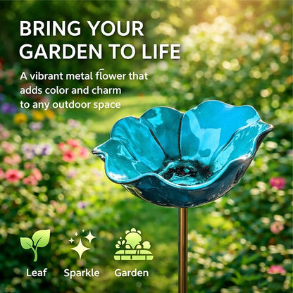 💖🎁2026 Mother's Day Gifts --🎁Handmade Metal Flower Garden Stake🐦