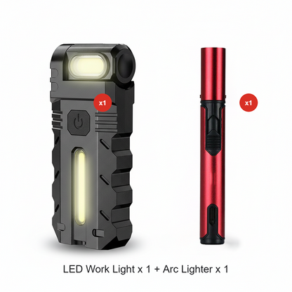 פנס עבודה LED עם ראש מסתובב 180