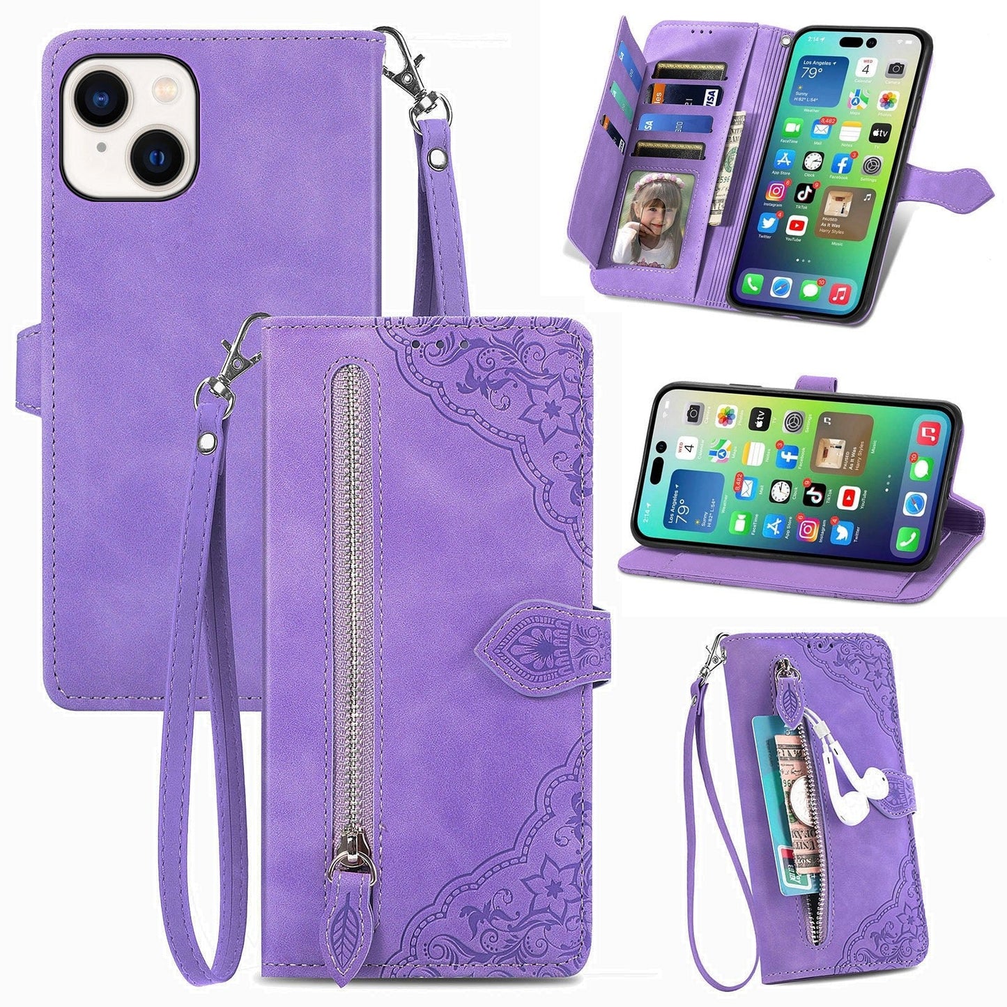 נרתיק Elegance Wallet Flip רב תכליתי לאייפון