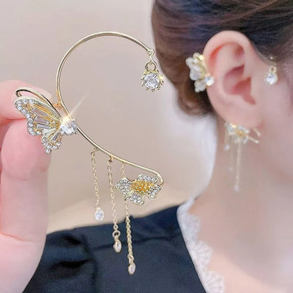 ✨🦋 עגילי זירקוניה עם פרפרי