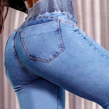 👖ג'ינס סטרץ' עם מותן גבוה