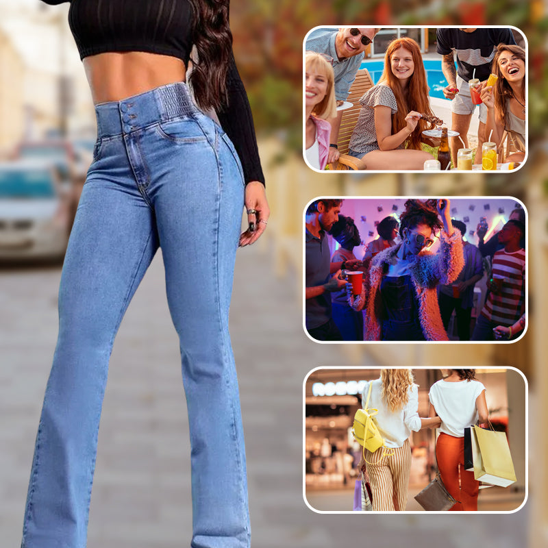 👖ג'ינס סטרץ' עם מותן גבוה