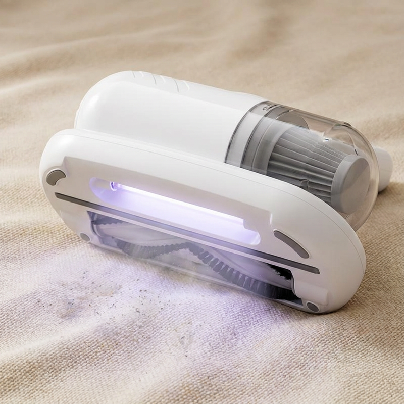 ⚡50,000+ נמכרו!💝שואב אבק למיטה עם אור UV-C