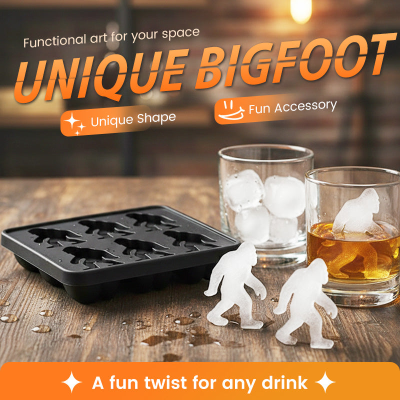 💎 50% הנחה! 💎 תבנית קוביות קרח מסיליקון Bigfoot – קוביות קרח Sasquatch הנמסות לאט, ללא BPA ומושלמות למסיבות